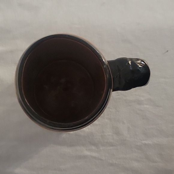 Folk Art Mexican Pottery Terra Cotta "Village Celebration" Tall Mug - Picture 5 of 6